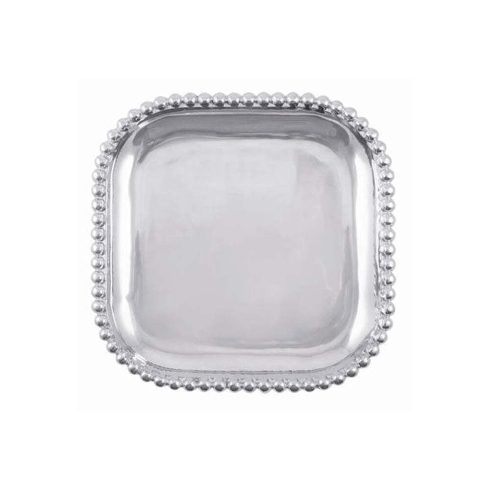 Pearled Square Platter by Mariposa