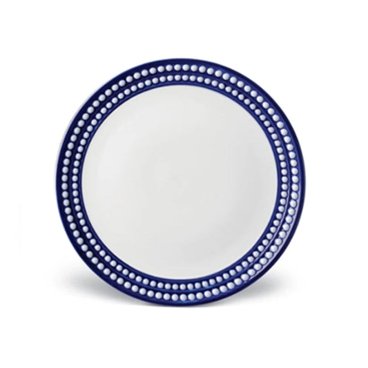 Perlee Blue Dessert Plate by L'Objet