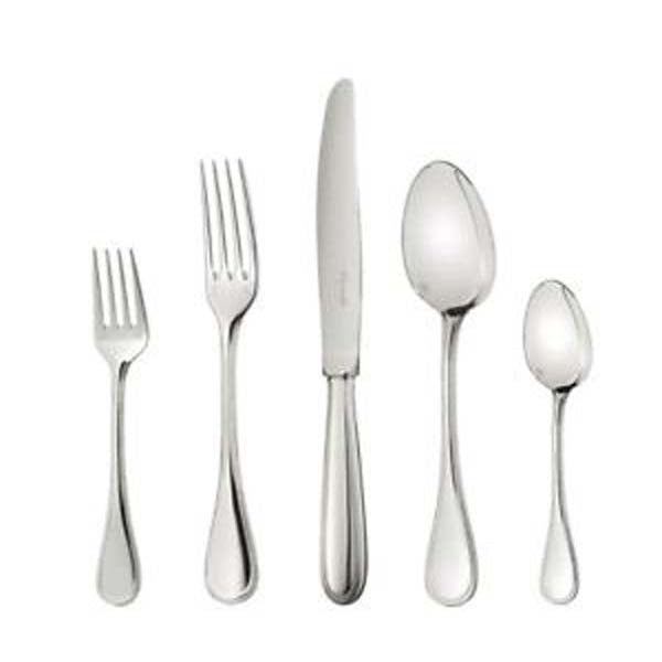 Perles Silver Plated Five-Piece Place Setting by Christofle