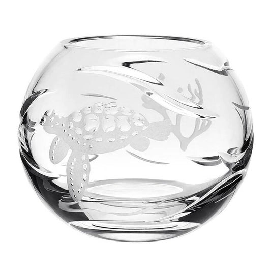 Persephone Rose Bowl Turtle (4"/10cm) by William Yeoward Crystal