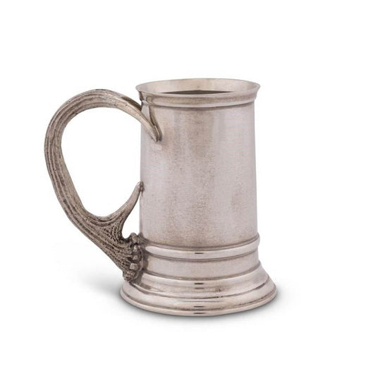 Pewter English Mug with Antler by Vagabond House