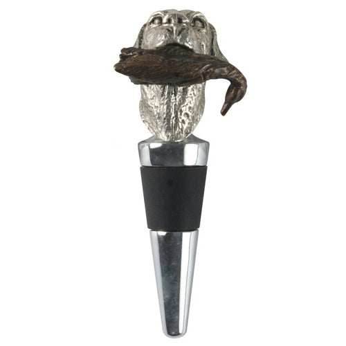 Pewter Labrador & Duck Bottle Stopper by Vagabond House Additional image - 1