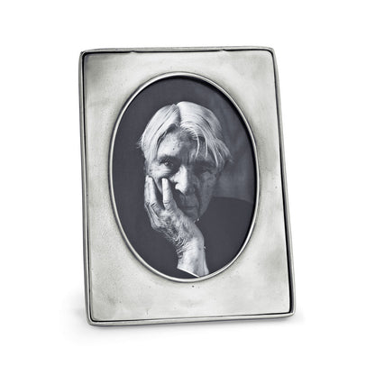 Piemonte Oval Frame by Match Pewter Additional Image 1