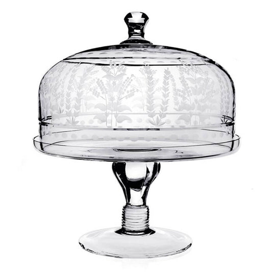 Portia Cake Stand & Dome (12"/30cm) by William Yeoward Crystal