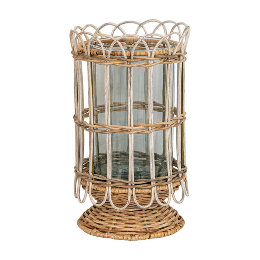 Provence Rattan 11.5" Hurricane - Whitewash by Juliska Additional Image-3