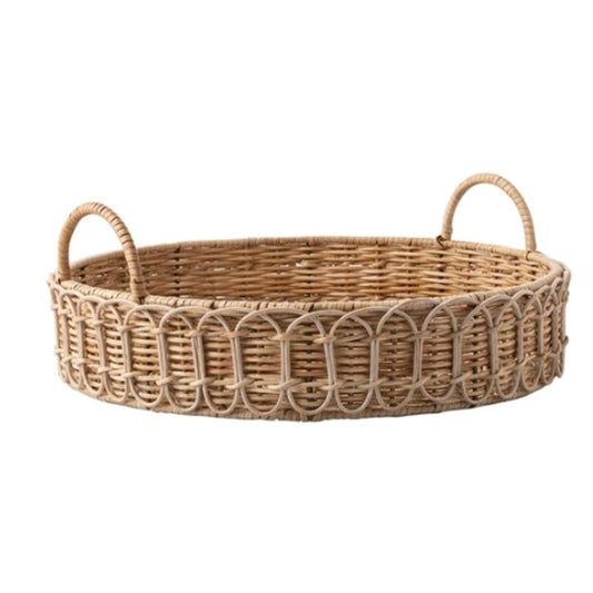 Provence Rattan Circular Tray by Juliska