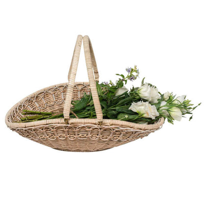 Provence Rattan Gathering Basket - Whitewash by Juliska Additional Image-1