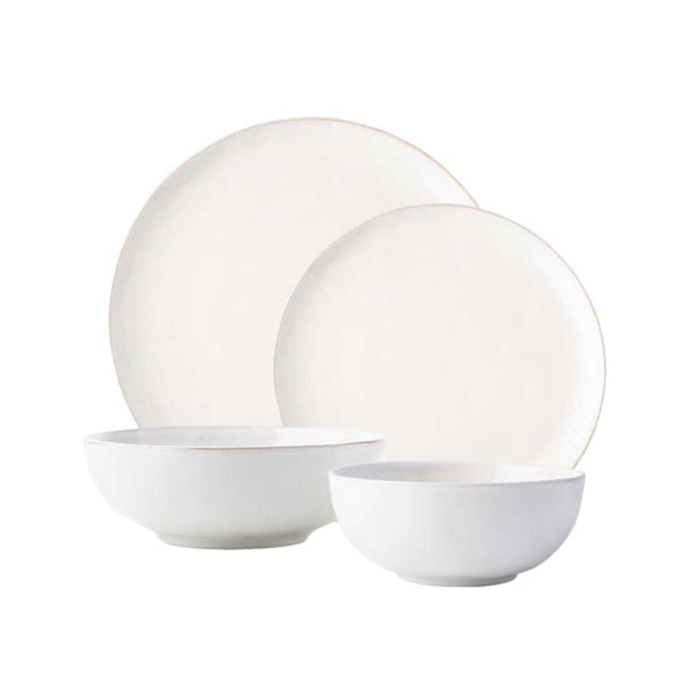 Puro Coupe 4 Piece Place Setting - Whitewash by Juliska