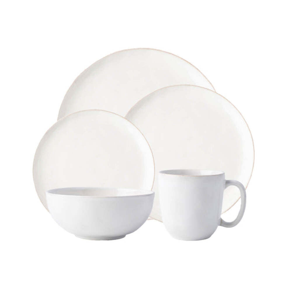 Puro Coupe 5 Piece Place Setting - Whitewash by Juliska