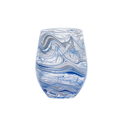 Puro Marbled Stemless Wine Glass by Juliska Additional Image-6