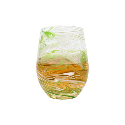 Puro Marbled Stemless Wine Glass by Juliska Additional Image-4