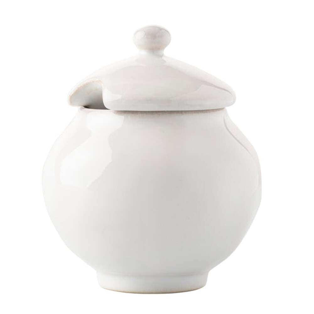 Puro Sugar Bowl with Lid- Whitewash by Juliska