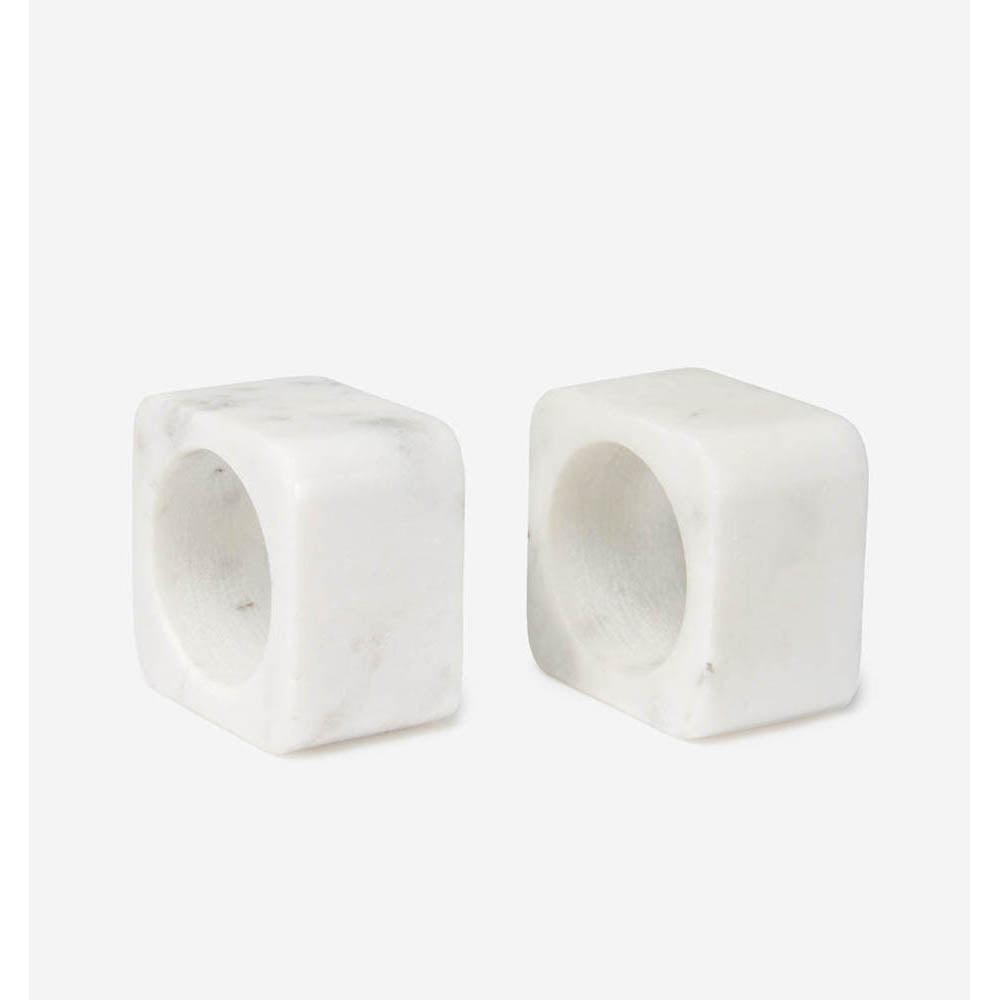 Quadrato Set of 2 Napkin Ring Boxed by SFERRA Additional Image - 2