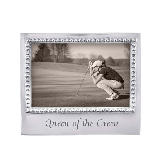 Queen Of The Green 4X6 Beaded Statement Frame by Mariposa