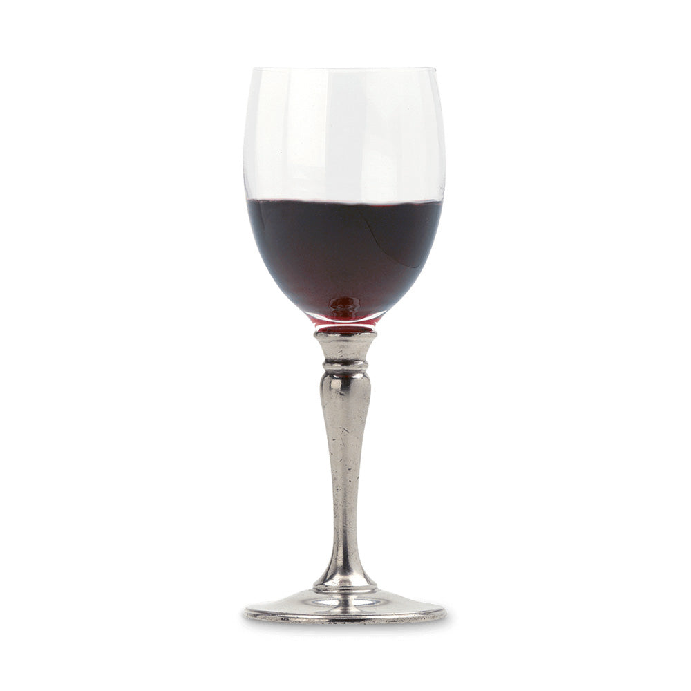 Red Wine Glass by Match Pewter