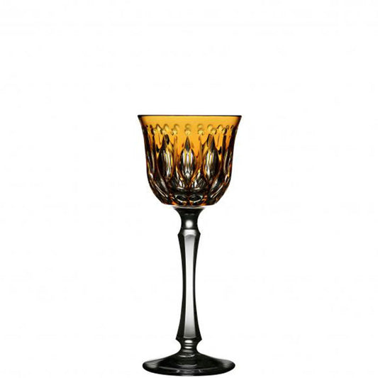 Renaissance Amber Cordial Glass by Varga Crystal