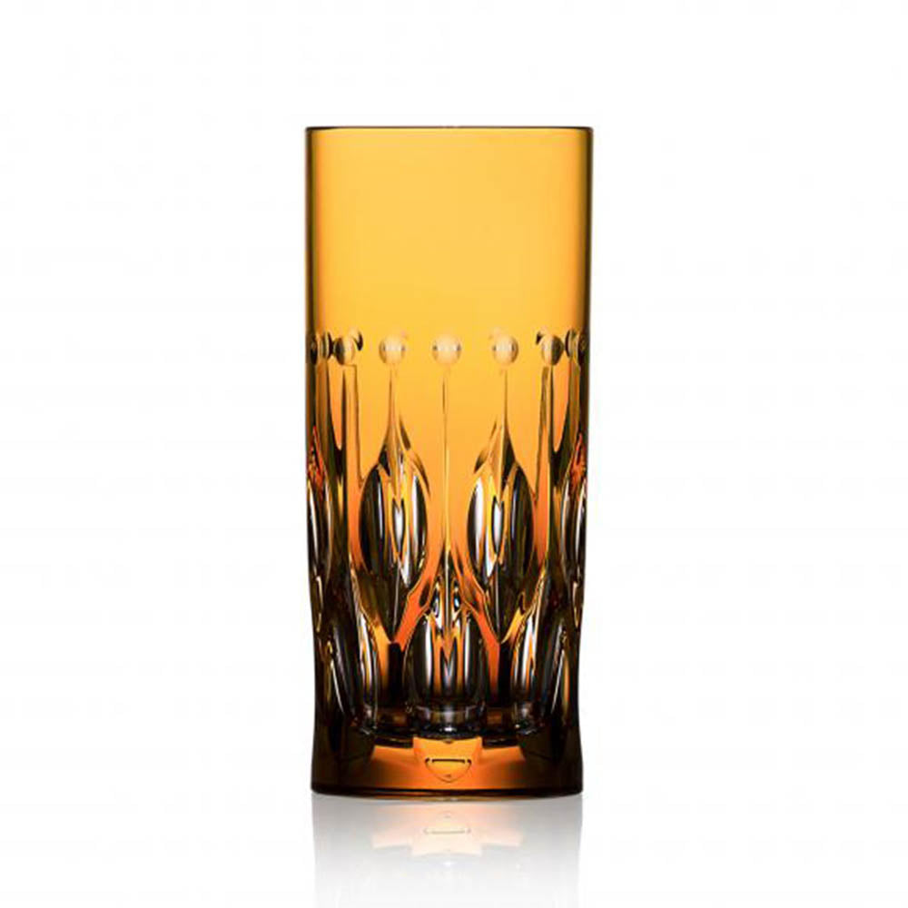 Renaissance Amber Highball by Varga Crystal