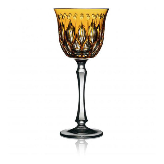 Renaissance Amber Water Glass by Varga Crystal