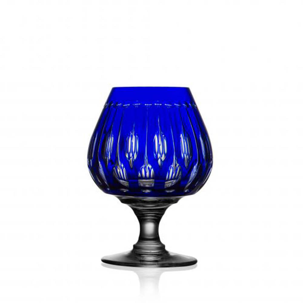 Renaissance Cobalt Grand Brandy Glass by Varga Crystal