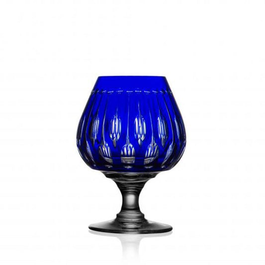 Renaissance Cobalt Grand Brandy Glass by Varga Crystal