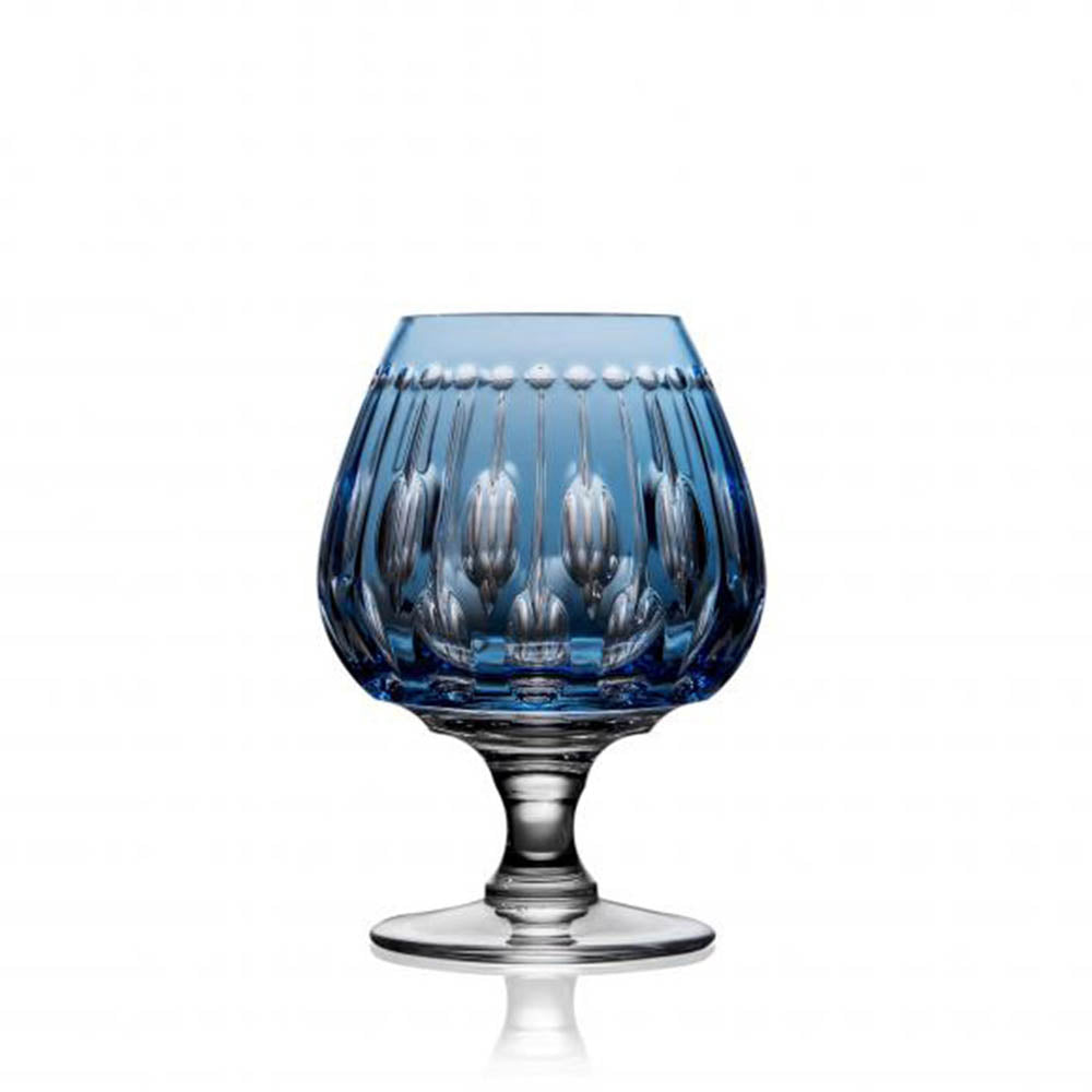 Renaissance Sky Blue Grand Brandy Glass by Varga Crystal