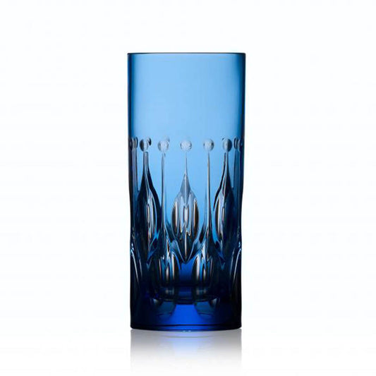 Renaissance Sky Blue Highball by Varga Crystal