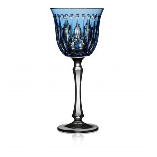 Renaissance Sky Blue Water Glass by Varga Crystal