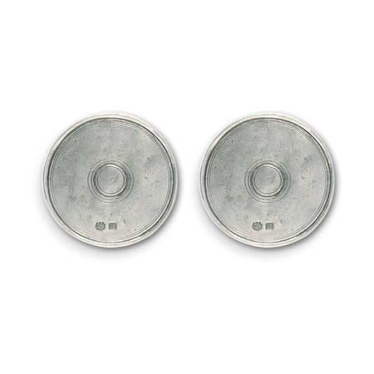 Round Coaster Pair by Match Pewter