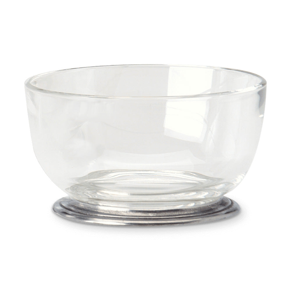 Round Crystal Bowl by Match Pewter