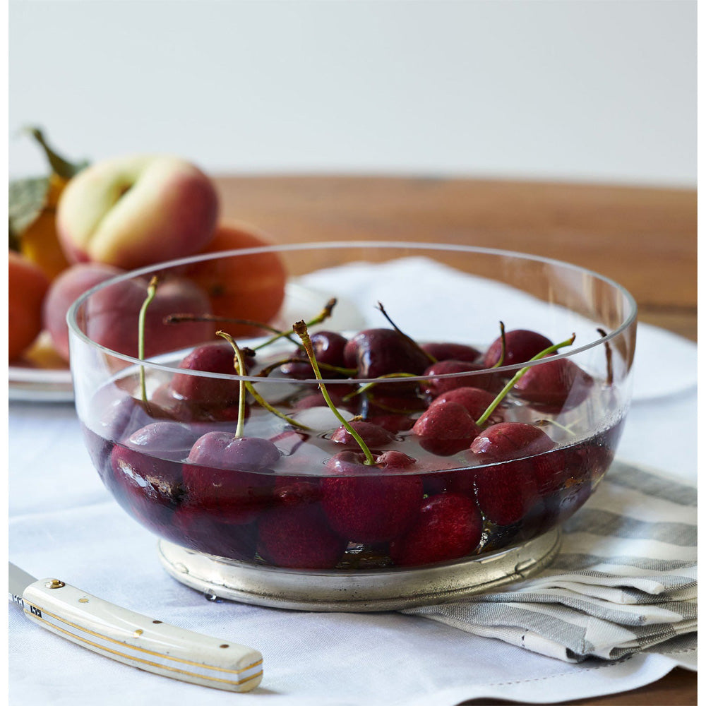 Round Crystal Bowl by Match Pewter Additional Image 1