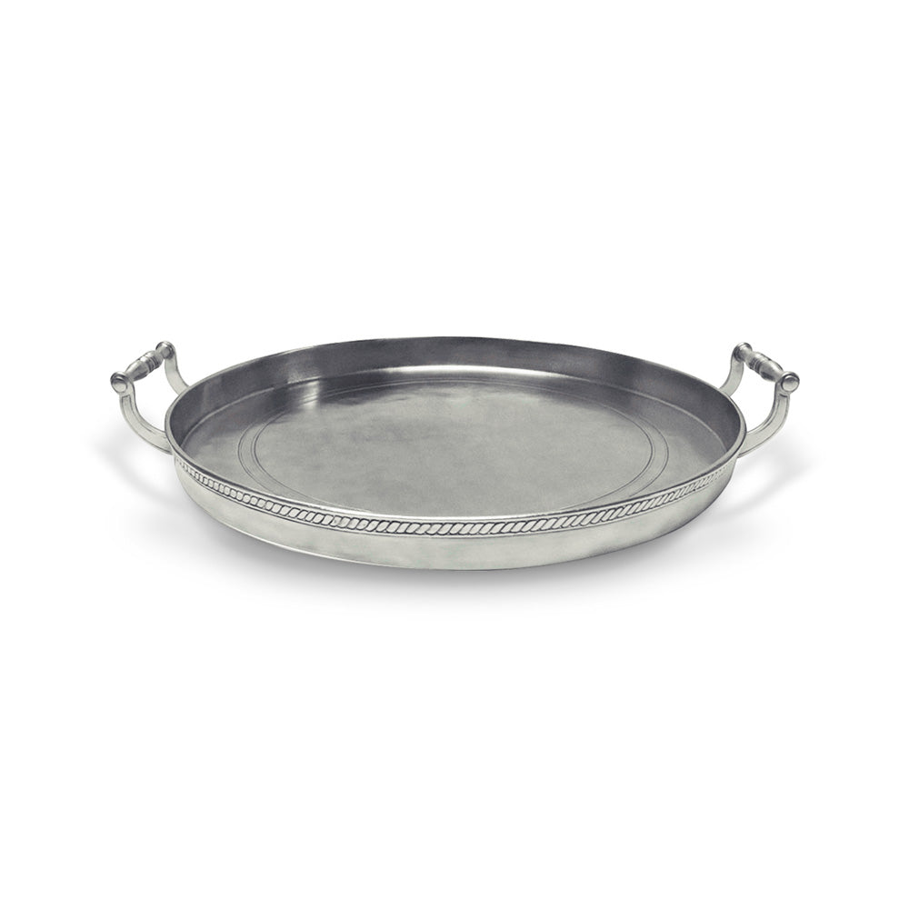 Round Gallery Tray by Match Pewter