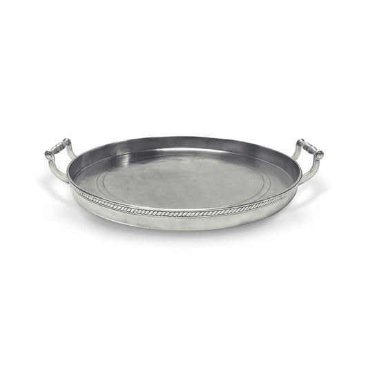 Round Gallery Tray by Match Pewter