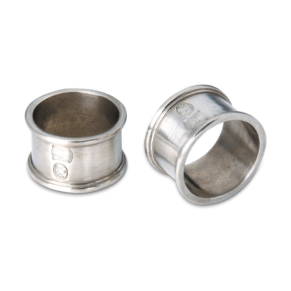 Round Napkin Ring Pair by Match Pewter