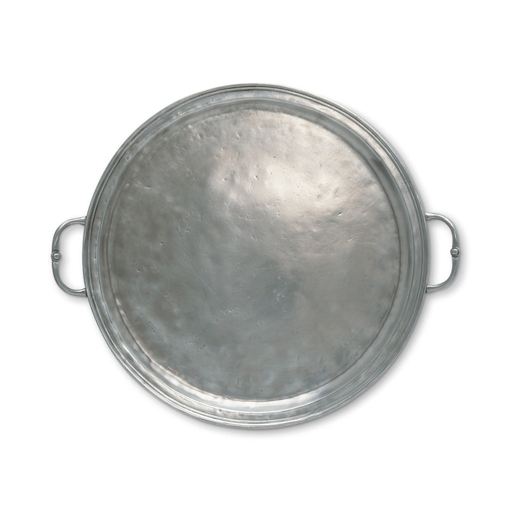 Round Tray with Handles by Match Pewter Additional Image 1