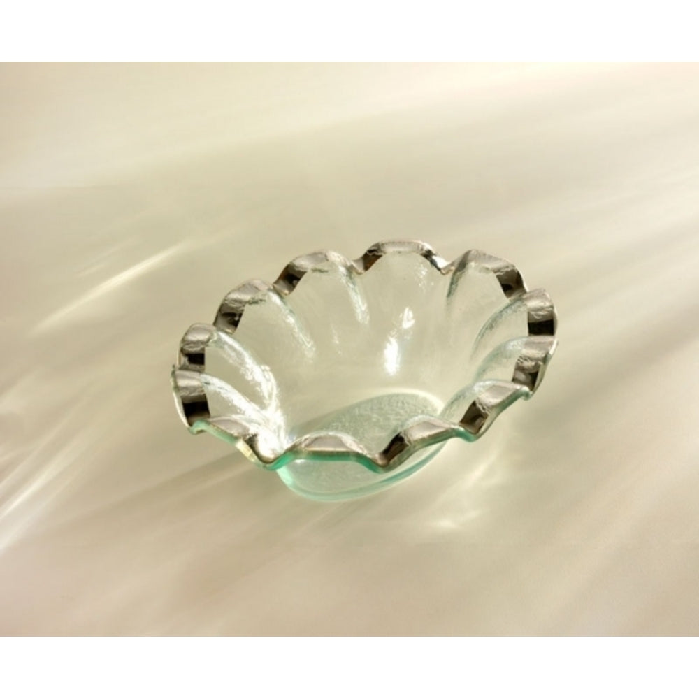 Ruffle 8 1/4" x 6 1/2" Dip Bowl by Annieglass