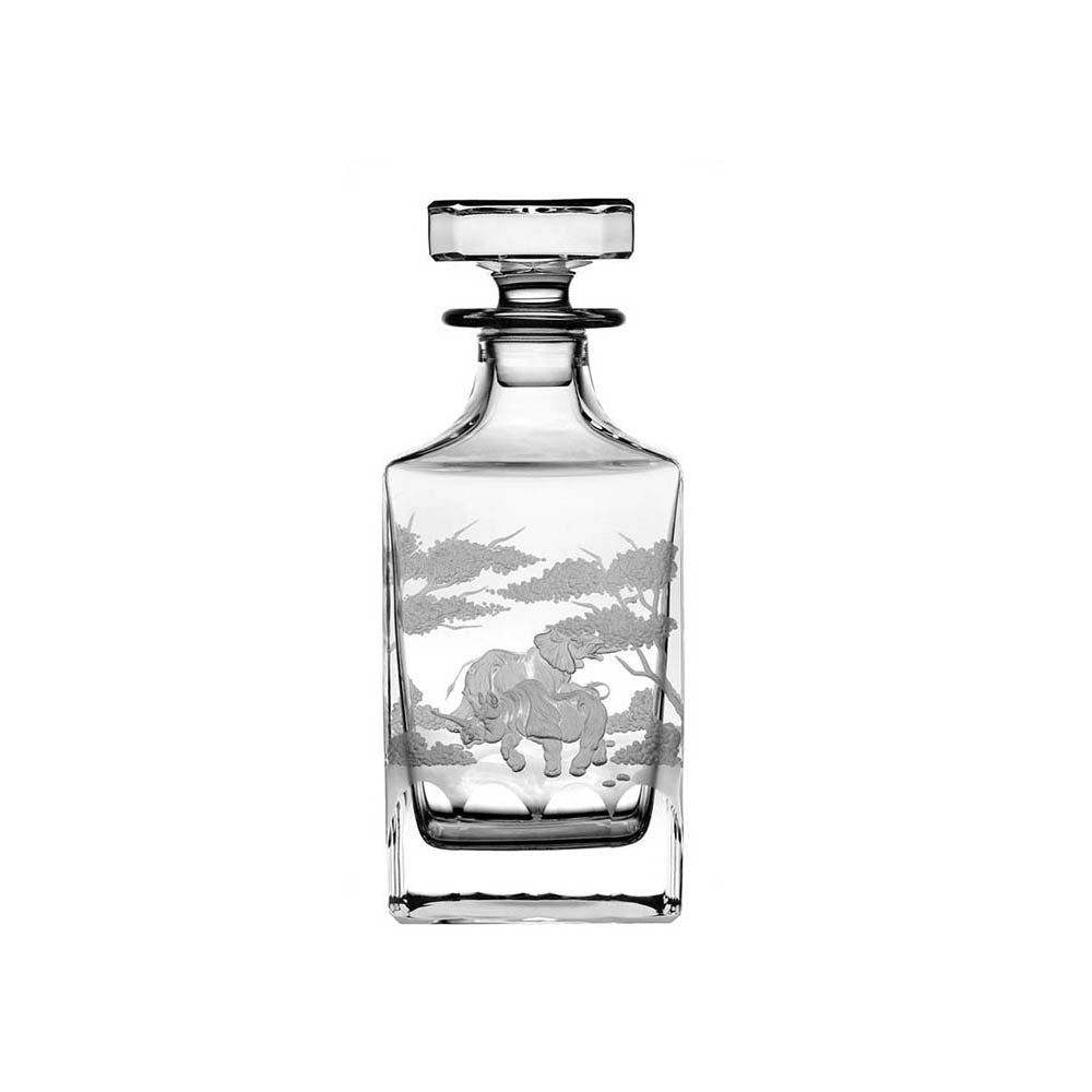 Safari Whiskey Decanter by Varga Crystal