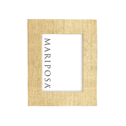 Sand Faux Grasscloth 5X7 Frame by Mariposa