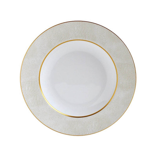 Sauvage Or Rimmed Soup by Bernardaud