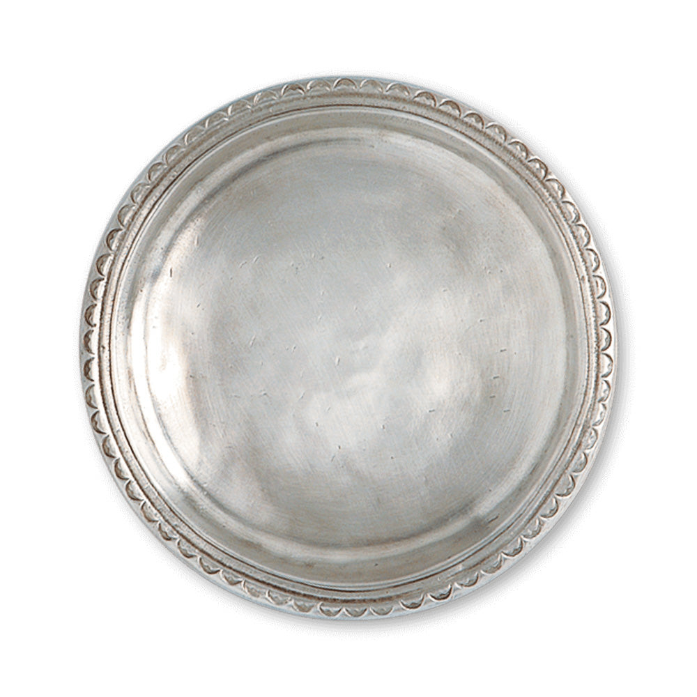 Scallop Rimmed Bottle Coaster by Match Pewter