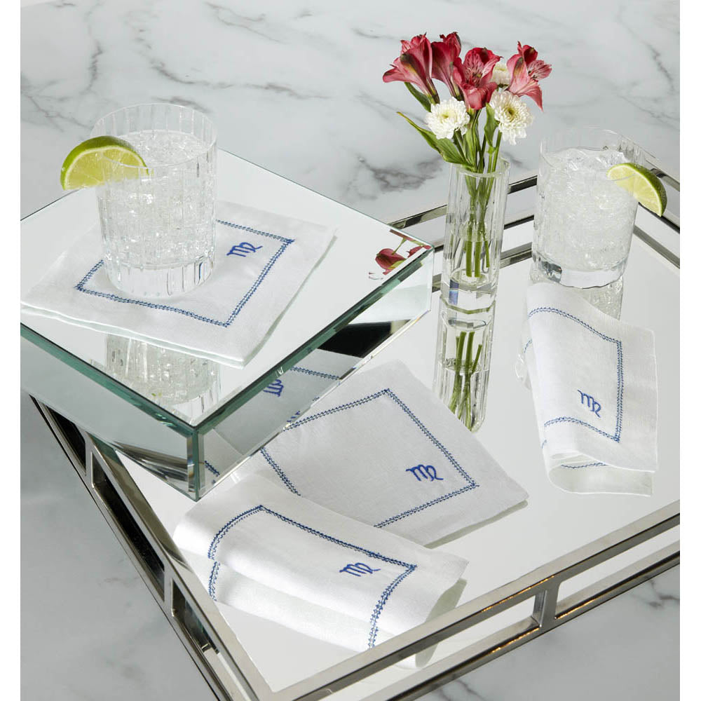 Segni 6" x 6" Cocktail Napkin - Set of 4 by SFERRA Additional Image - 1