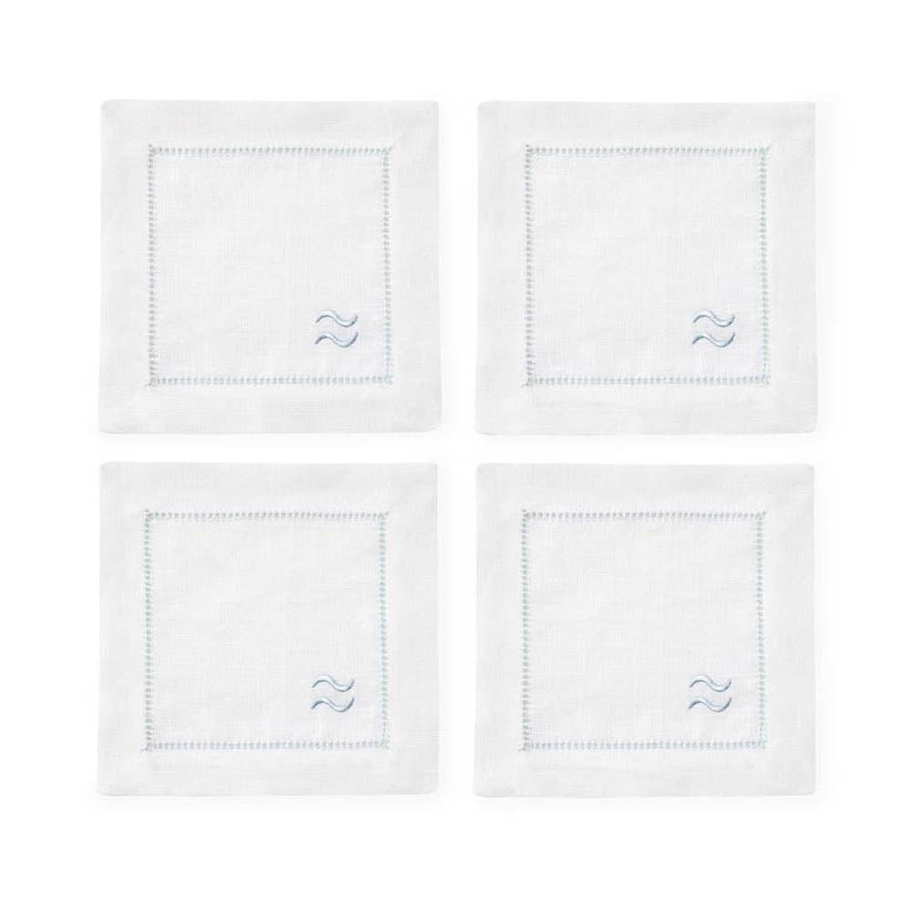 Segni 6" x 6" Cocktail Napkin - Set of 4 by SFERRA Additional Image - 5