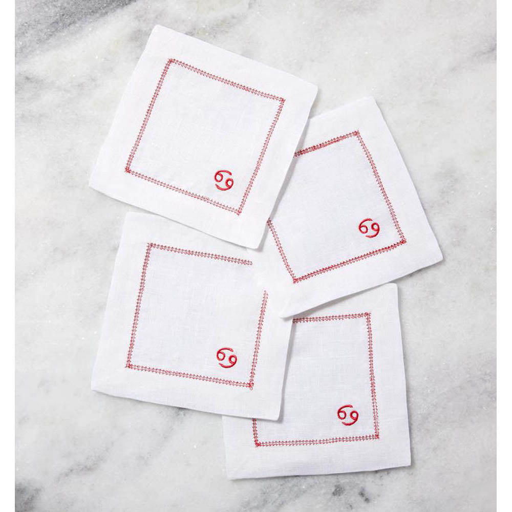 Segni 6" x 6" Cocktail Napkin - Set of 4 by SFERRA Additional Image - 19