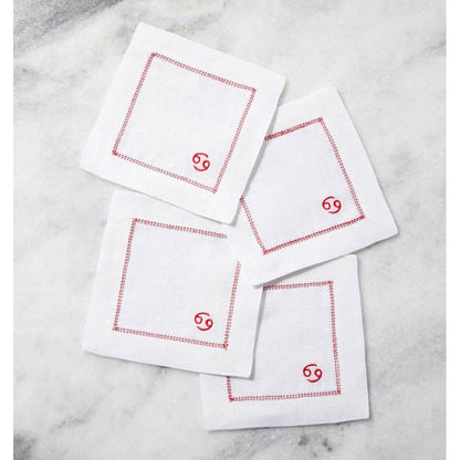 Segni 6" x 6" Cocktail Napkin - Set of 4 by SFERRA Additional Image - 19