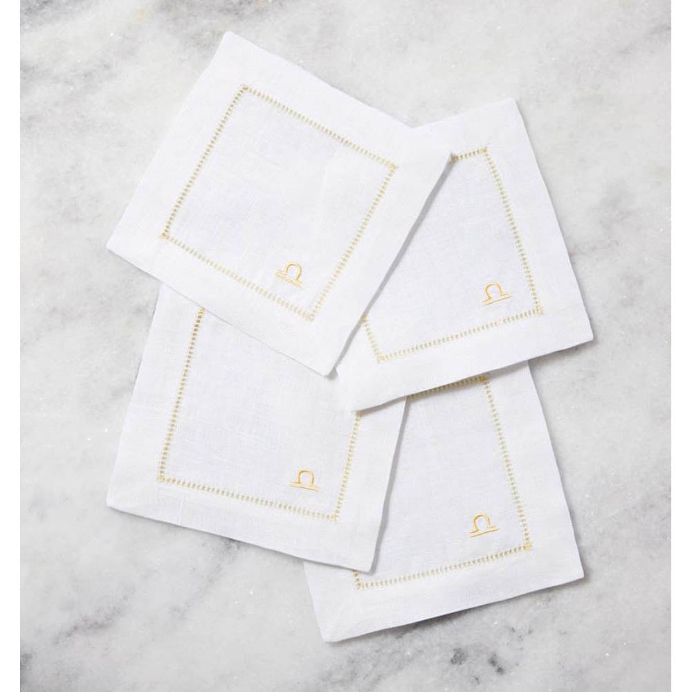 Segni 6" x 6" Cocktail Napkin - Set of 4 by SFERRA Additional Image - 6