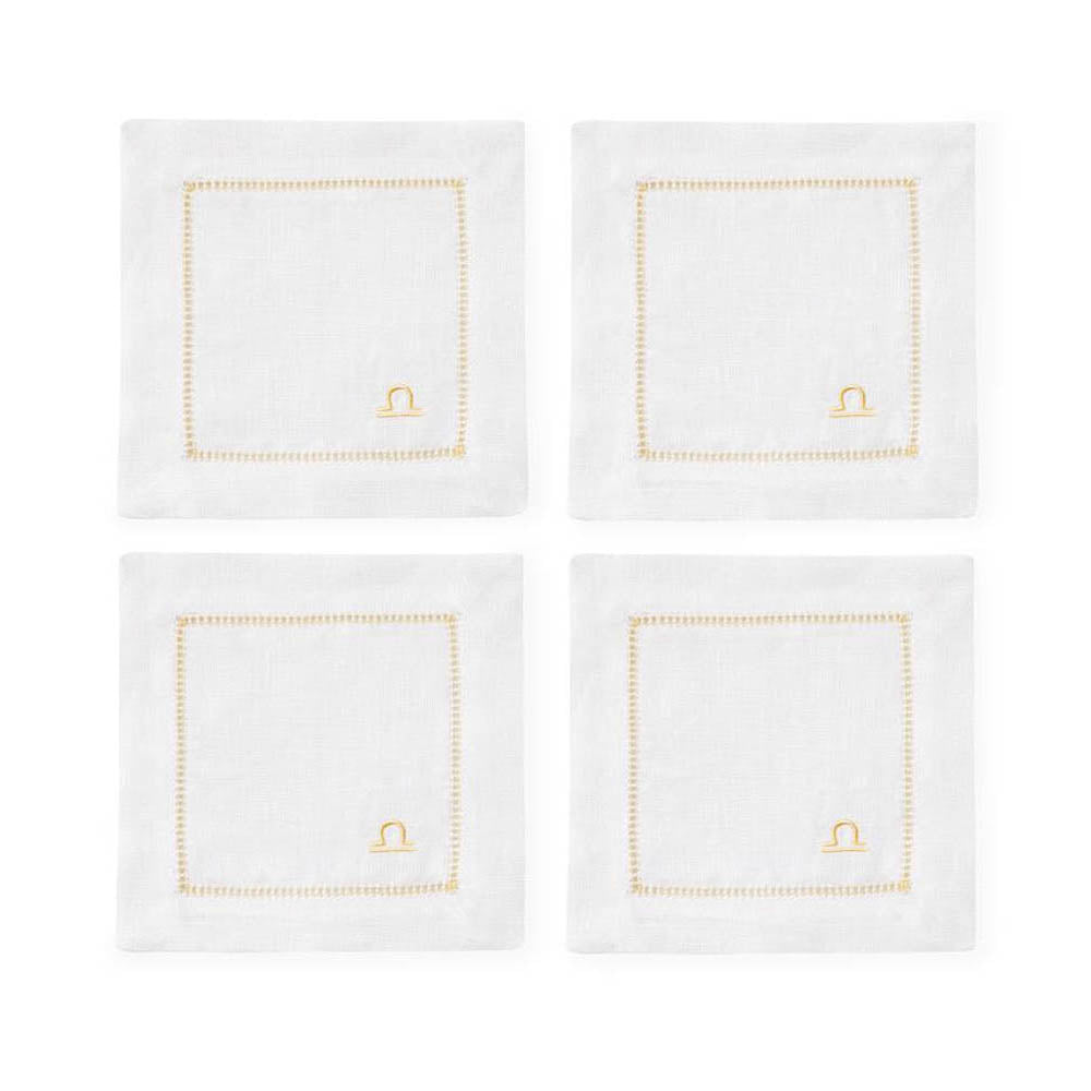 Segni 6" x 6" Cocktail Napkin - Set of 4 by SFERRA Additional Image - 12