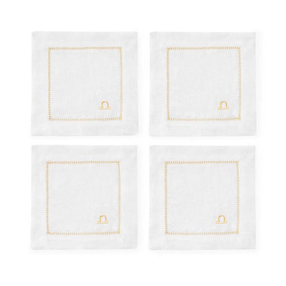 Segni 6" x 6" Cocktail Napkin - Set of 4 by SFERRA Additional Image - 12