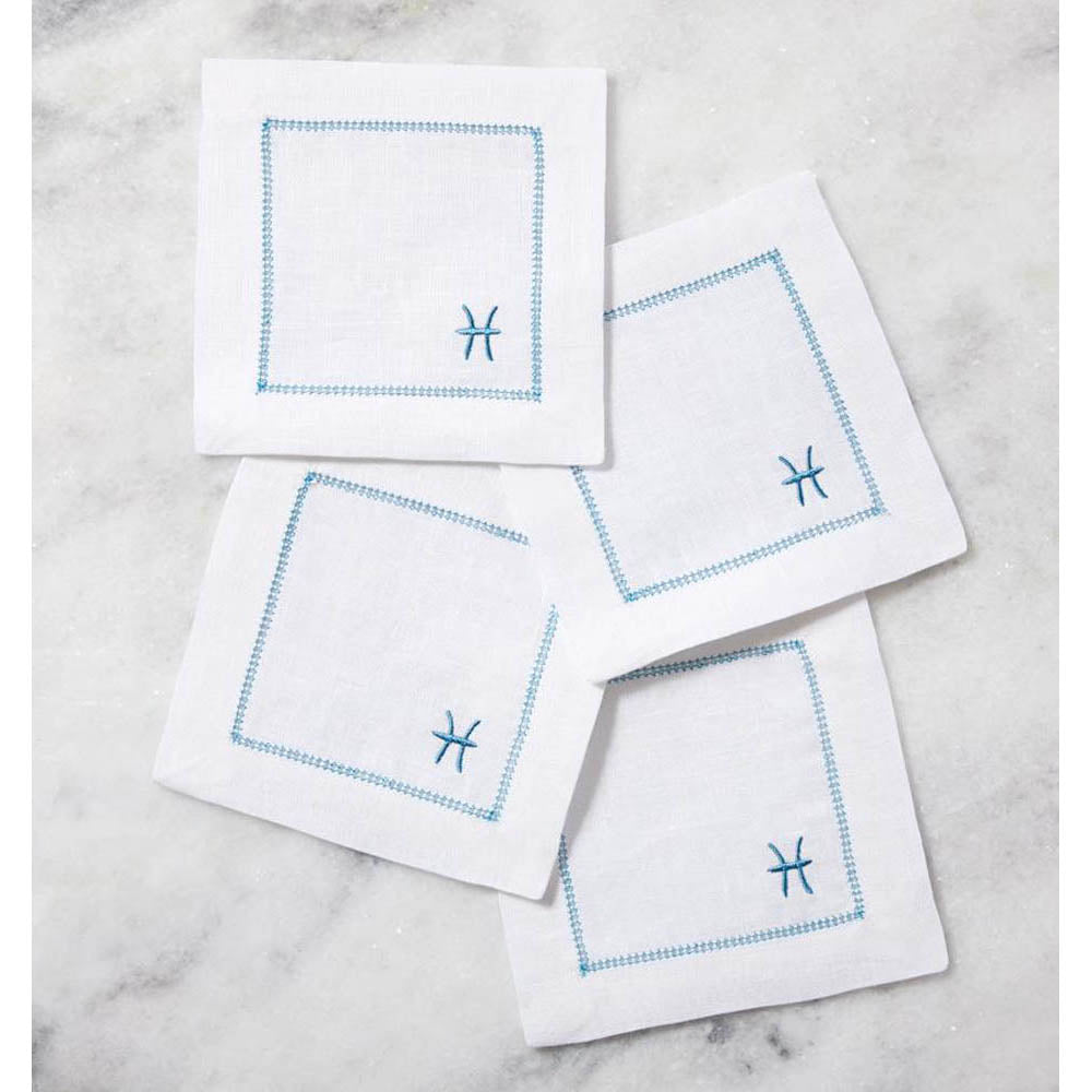 Segni 6" x 6" Cocktail Napkin - Set of 4 by SFERRA Additional Image - 7