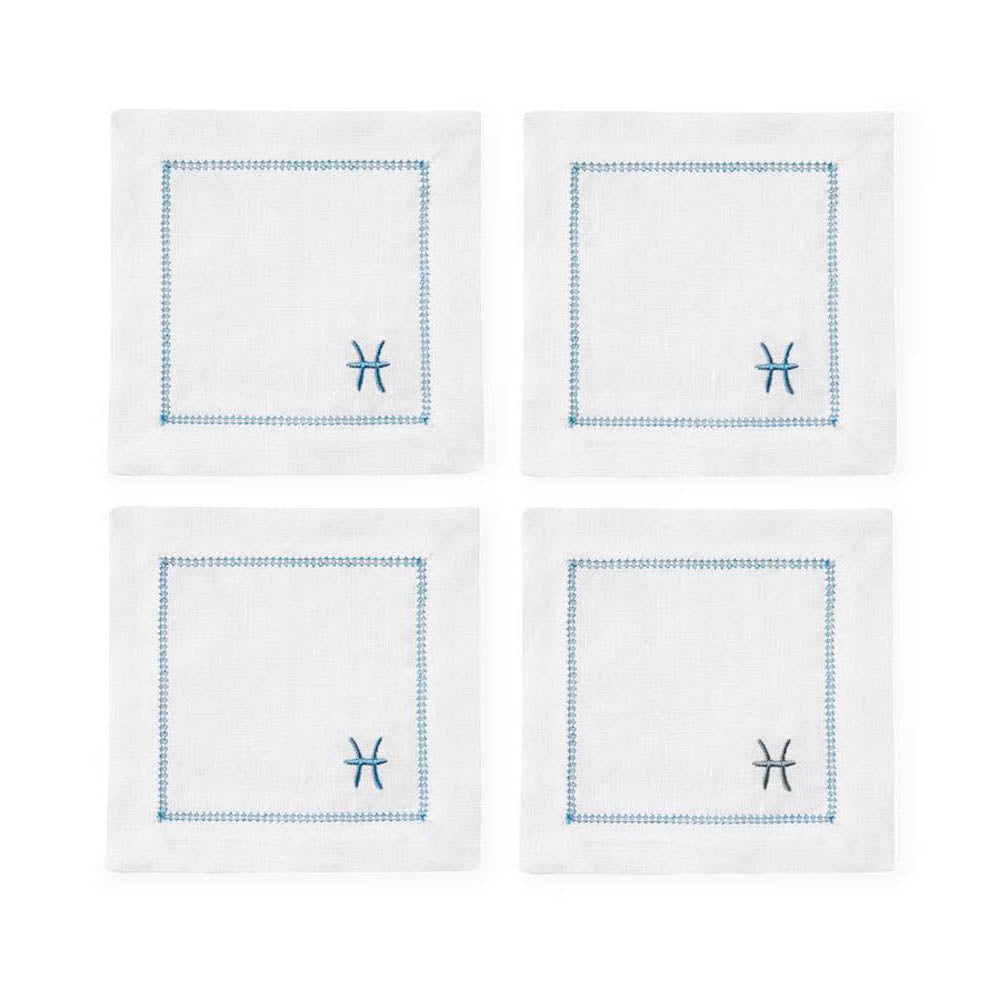 Segni 6" x 6" Cocktail Napkin - Set of 4 by SFERRA Additional Image - 13