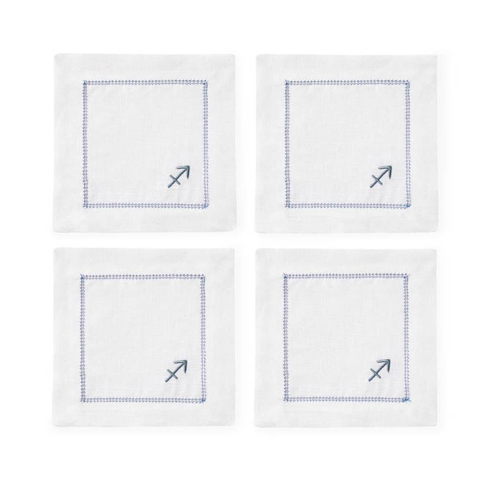 Segni 6" x 6" Cocktail Napkin - Set of 4 by SFERRA Additional Image - 14