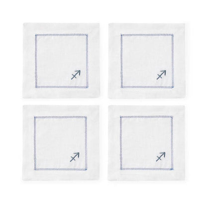 Segni 6" x 6" Cocktail Napkin - Set of 4 by SFERRA Additional Image - 14